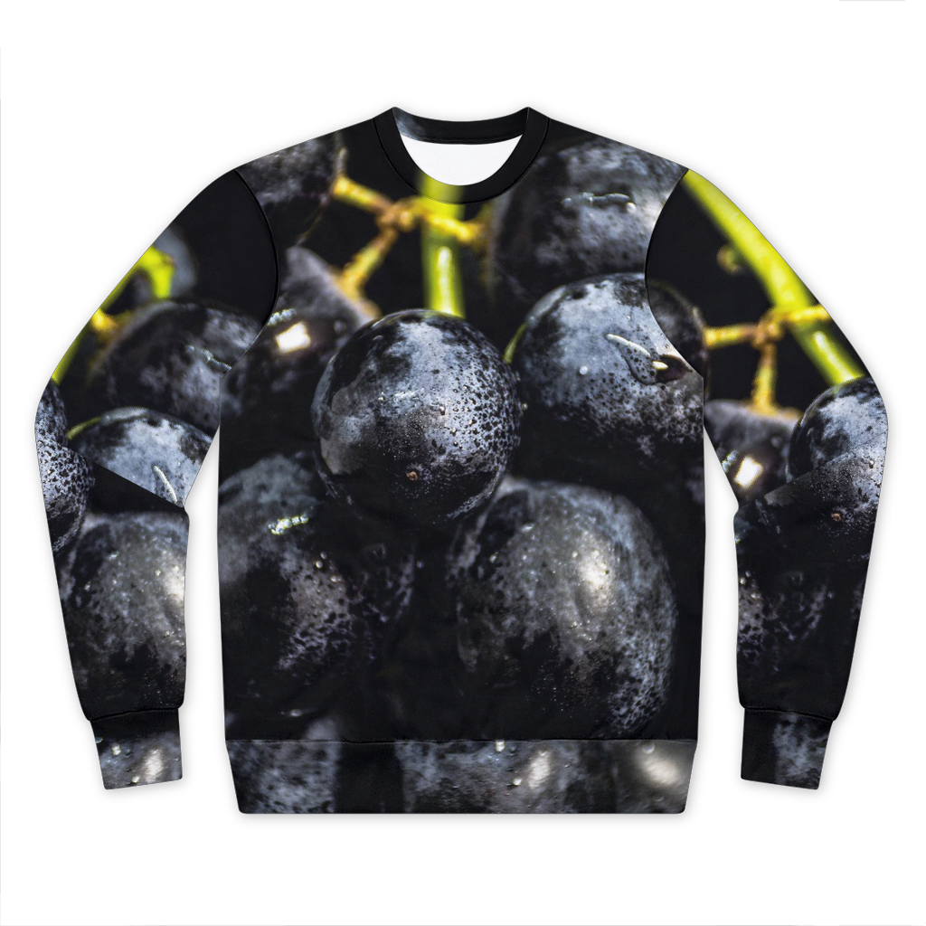 Grapes Performance Cut and Sew Sublimation Unisex Sweatshirt