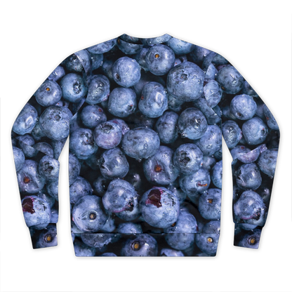 Blueberry Performance Cut and Sew Sublimation Unisex Sweatshirt