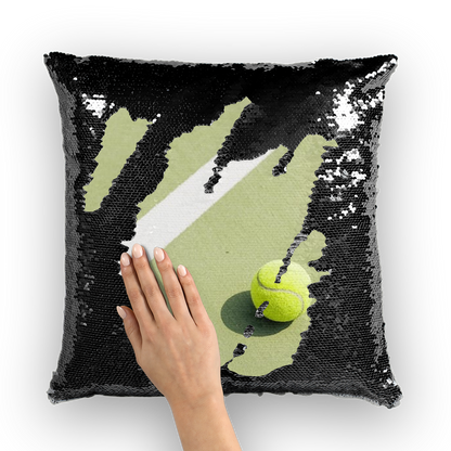 Tennis Sequin Cushion Cover