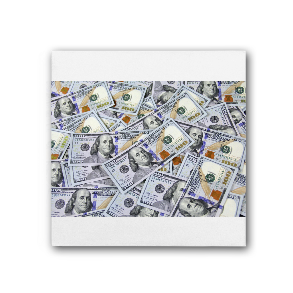 Money Premium Stretched Canvas