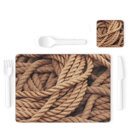 Ropes Single Placemat and Coaster Set