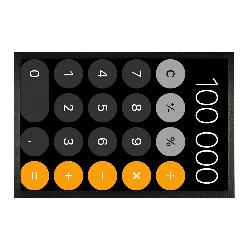 Calculator Sublimation Doormat