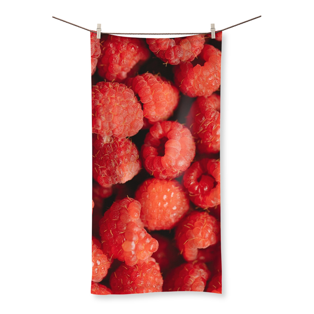 Raspberry Sublimation All Over Towel