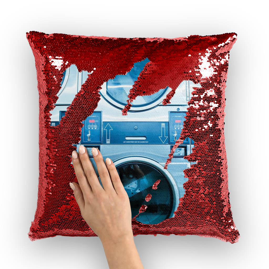 Laundry Sequin Cushion Cover