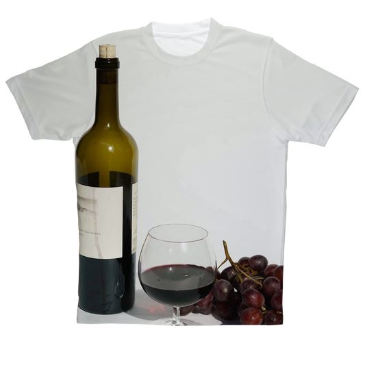 Wine Sublimation Performance Adult T-Shirt