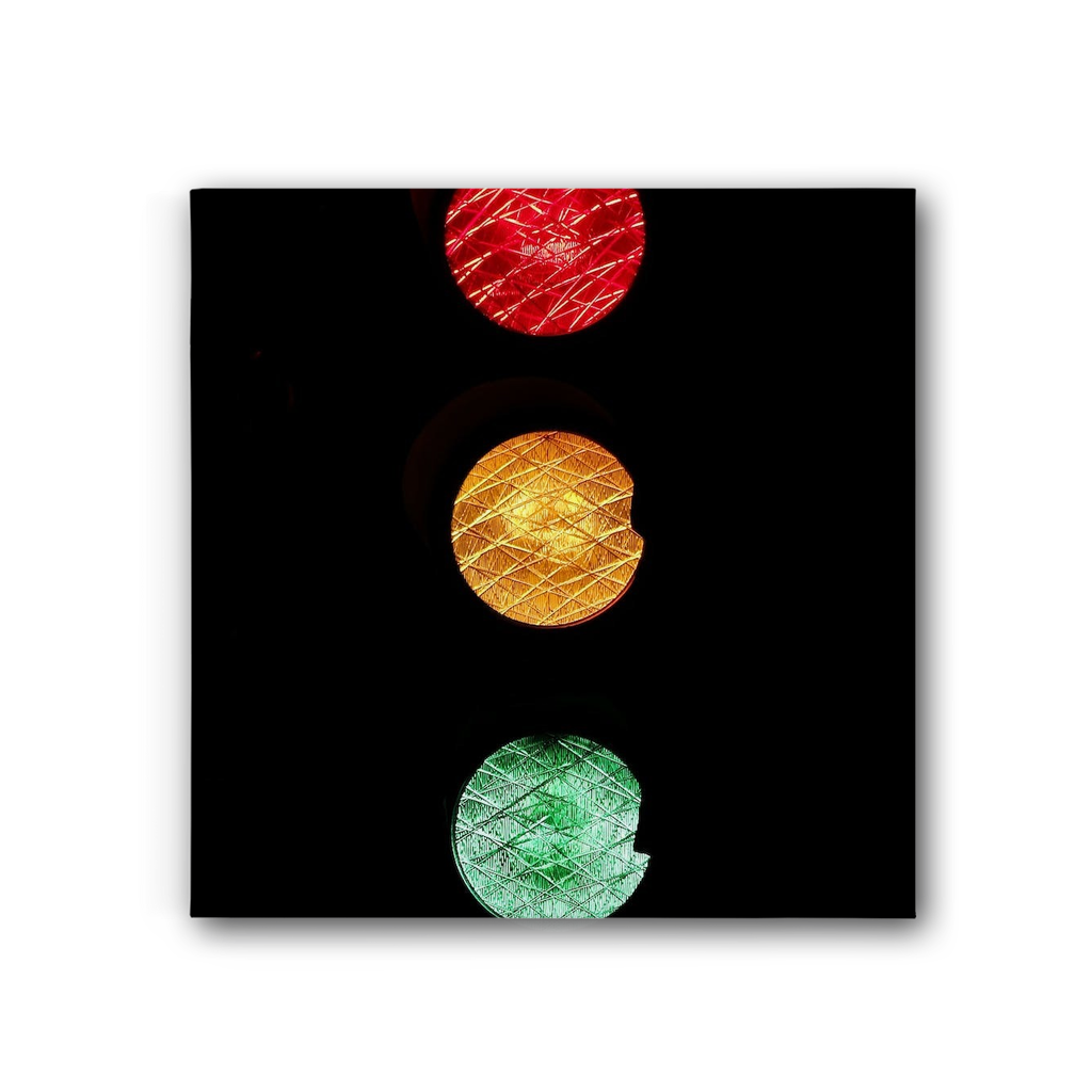 Traffic lights Premium Stretched Canvas