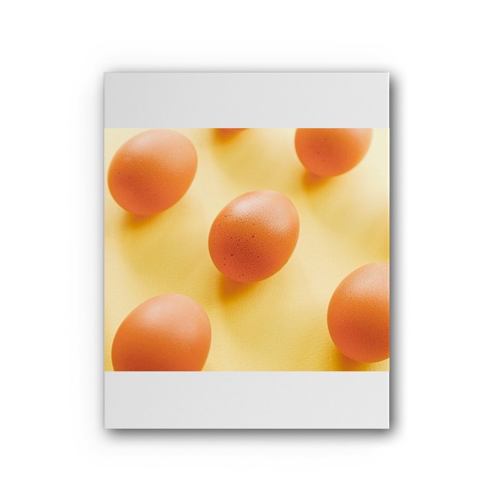 Eggs Premium Stretched Canvas