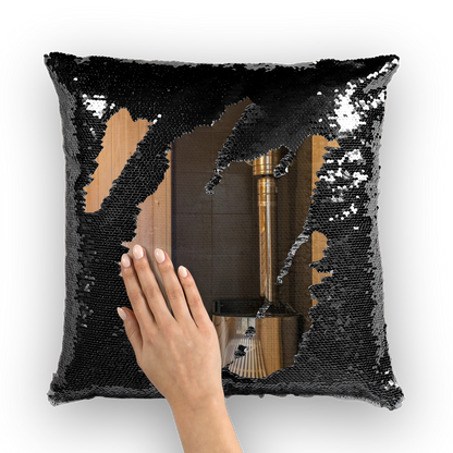 Sauna Sequin Cushion Cover