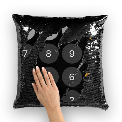 Calculator Sequin Cushion Cover