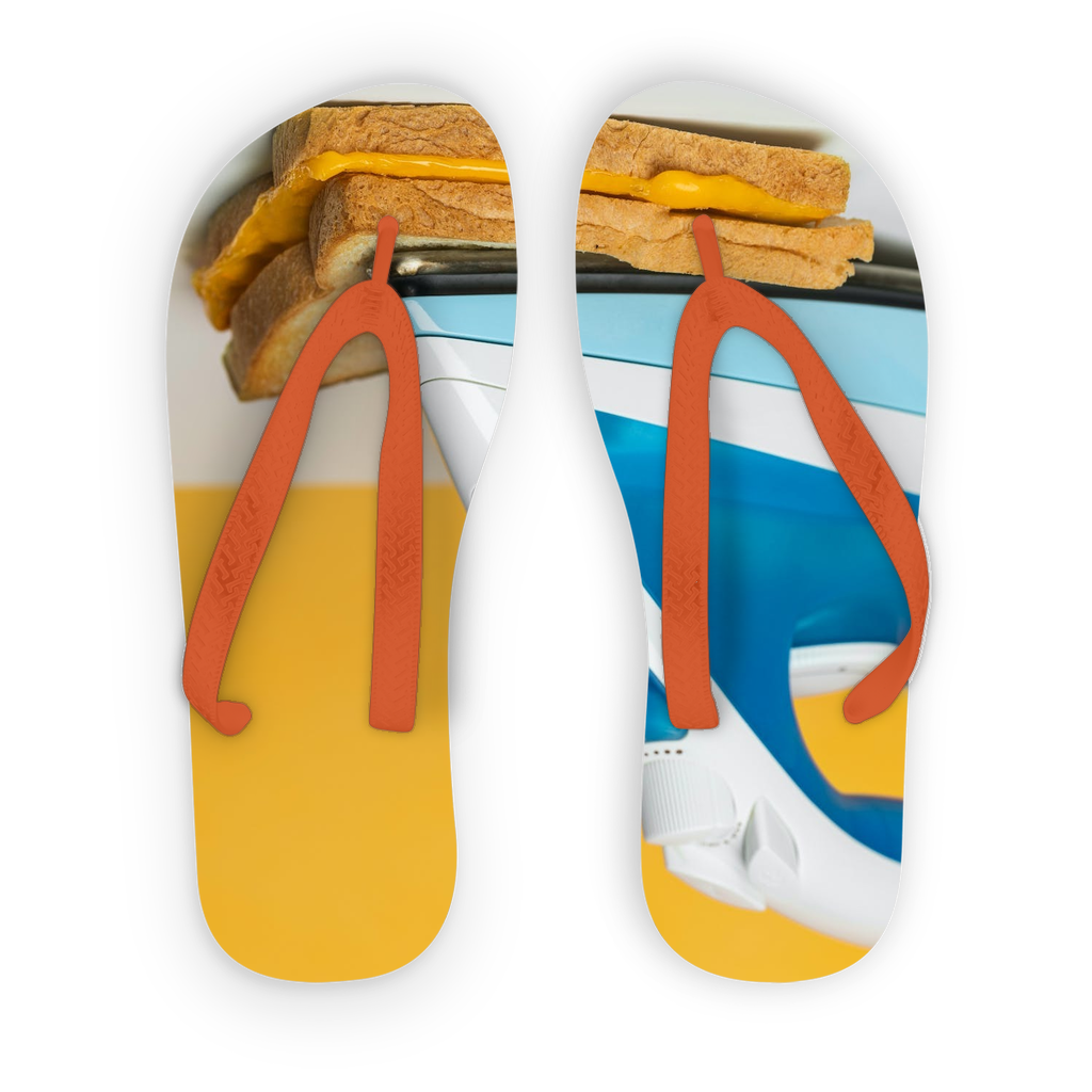 Grilled Cheese Kids Flip Flops