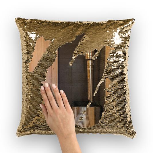 Sauna Sequin Cushion Cover