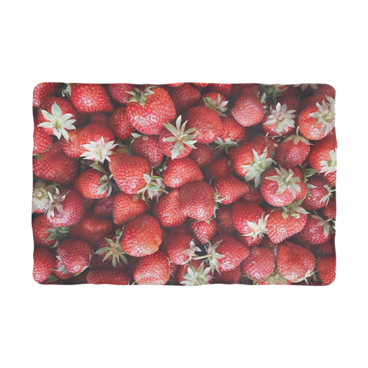 Strawberry Sublimation Pet Blanket