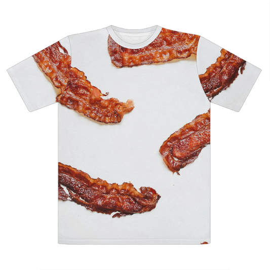 Bacon Premium Cut and Sew Sublimation Unisex T-Shirt