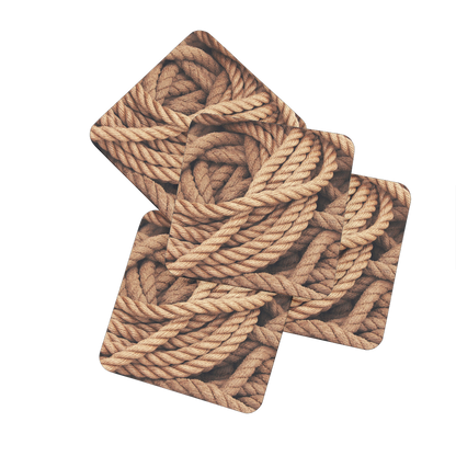 Ropes Hardboard Coaster Set of 4