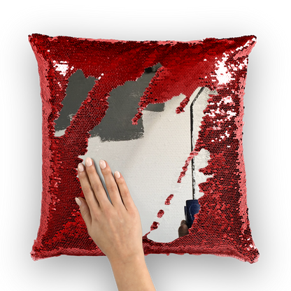 Paint Sequin Cushion Cover