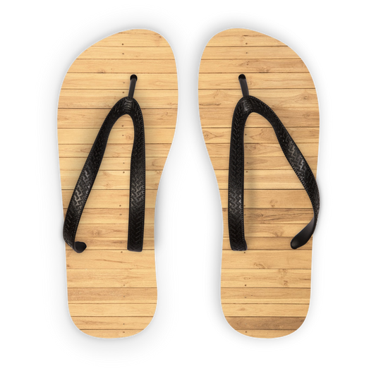 Wood Floor Kids Flip Flops