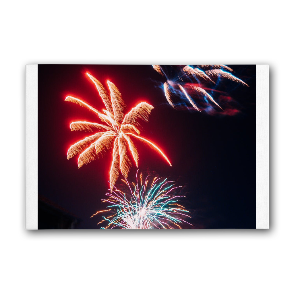 Fireworks Premium Stretched Canvas