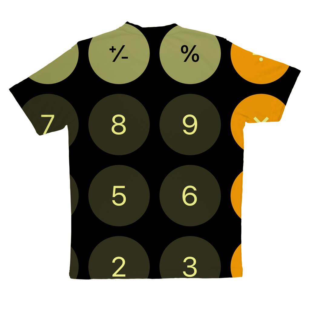 Calculator Sublimation Performance Adult T-Shirt