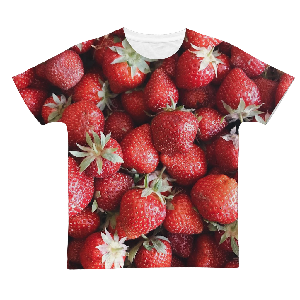 Strawberry Classic Sublimation Adult T-Shirt