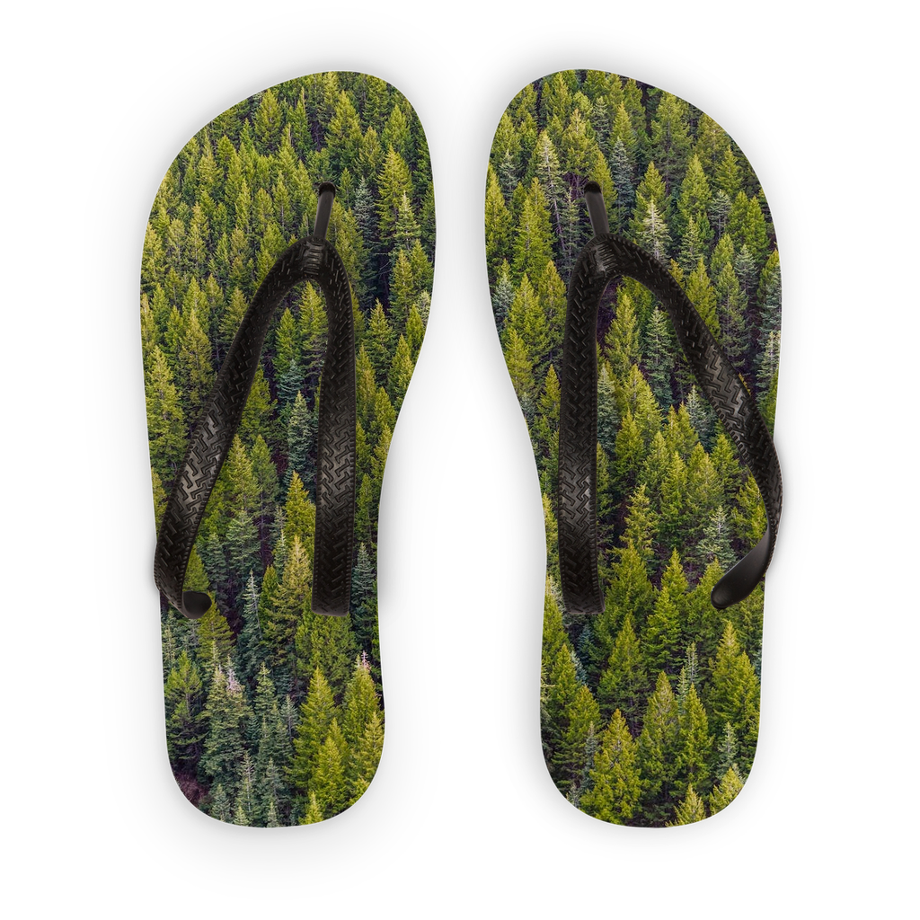 Forest Adult Flip Flops