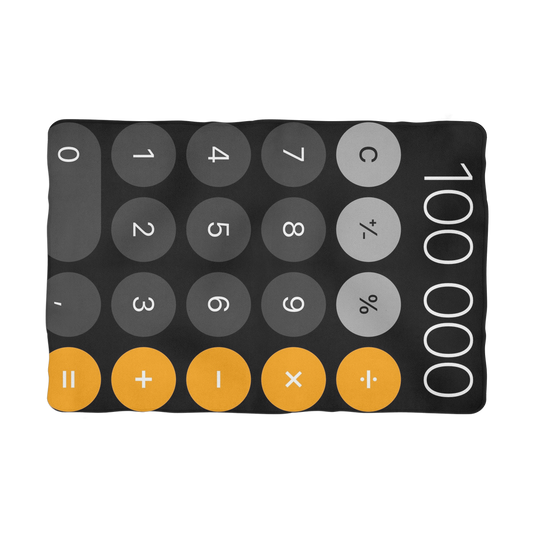 Calculator Sublimation Pet Blanket