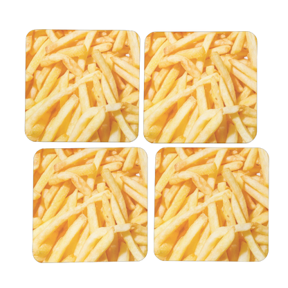 Fries Hardboard Coaster Set of 4