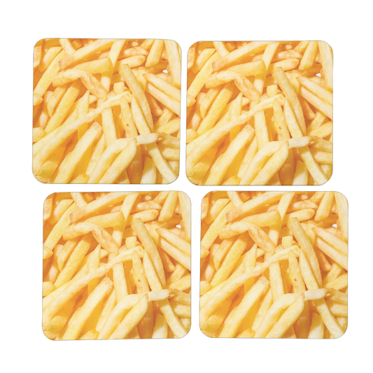 Fries Hardboard Coaster Set of 4