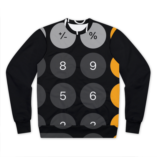 Calculator Premium Cut and Sew Sublimation Unisex Sweatshirt