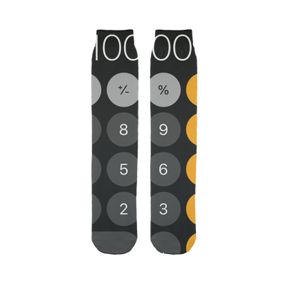 Calculator Sublimation Tube Sock