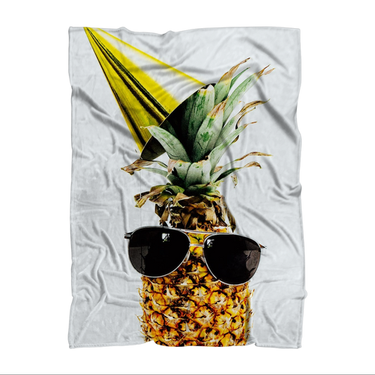 Pineapple Sublimation Throw Blanket