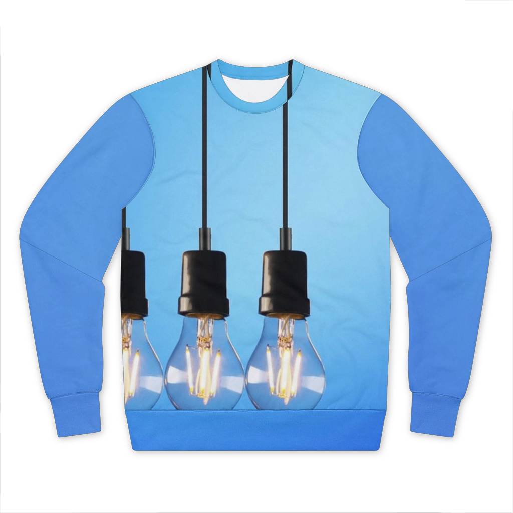 Light Bulbs Premium Cut and Sew Sublimation Unisex Sweatshirt