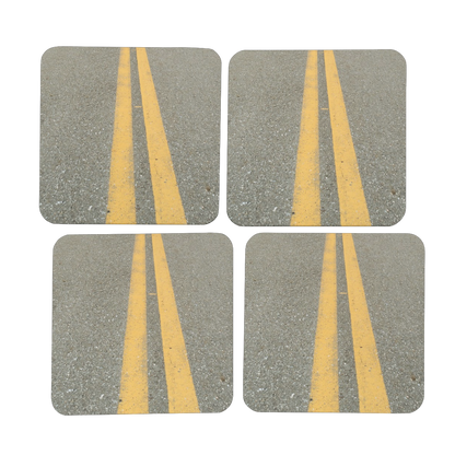 Road Hardboard Coaster Set of 4