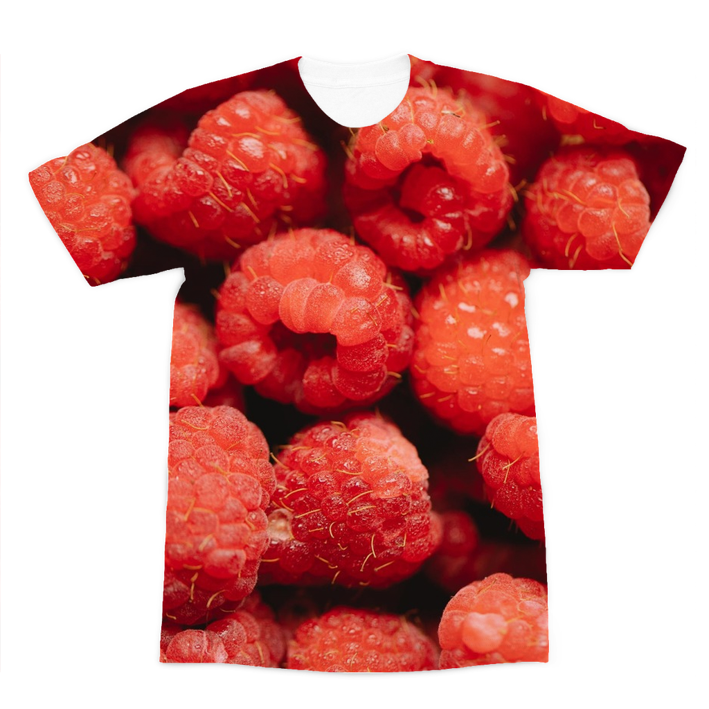 Raspberry Premium Sublimation Adult T-Shirt