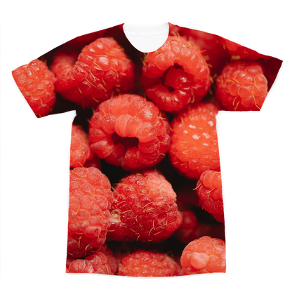 Raspberry Premium Sublimation Adult T-Shirt