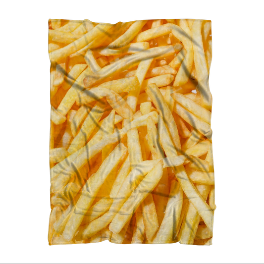 Fries Sublimation Throw Blanket