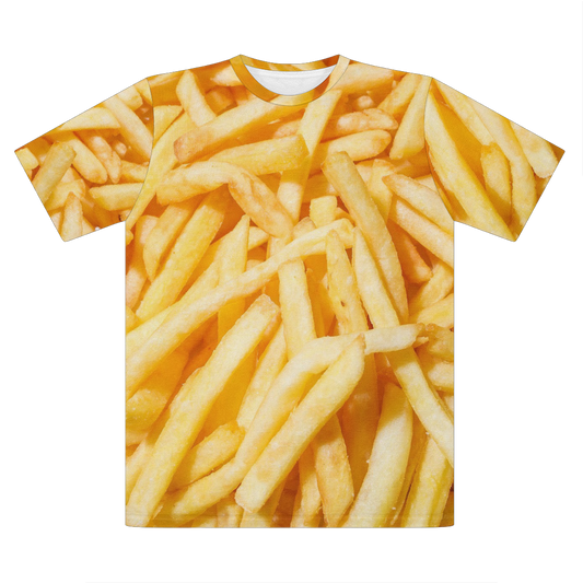 Fries Premium Cut and Sew Sublimation Unisex T-Shirt