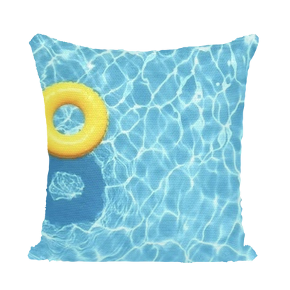 Pool Sequin Cushion Cover