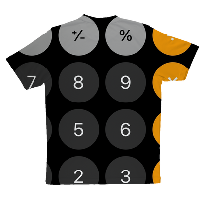 Calculator Sublimation Performance Adult T-Shirt