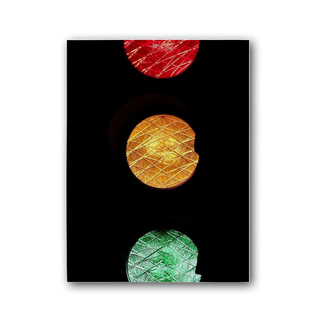 Traffic lights Premium Stretched Canvas