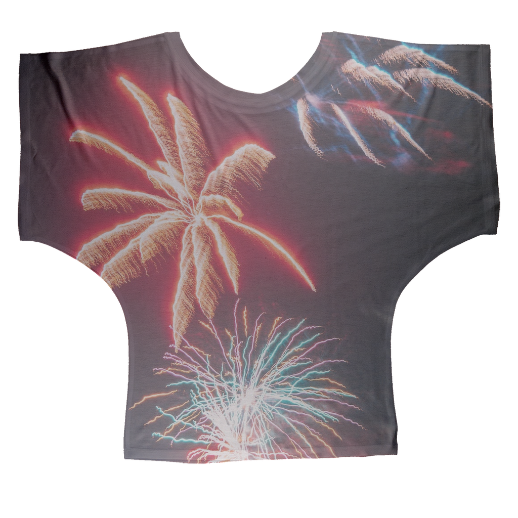 Fireworks Sublimation Batwing Top