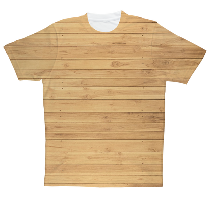 Wood Floor Sublimation Performance Adult T-Shirt