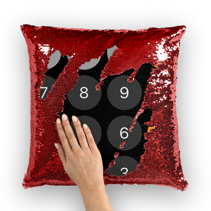 Calculator Sequin Cushion Cover