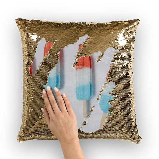 Popsicle Sequin Cushion Cover