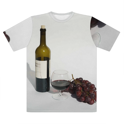 Wine Premium Cut and Sew Sublimation Unisex T-Shirt