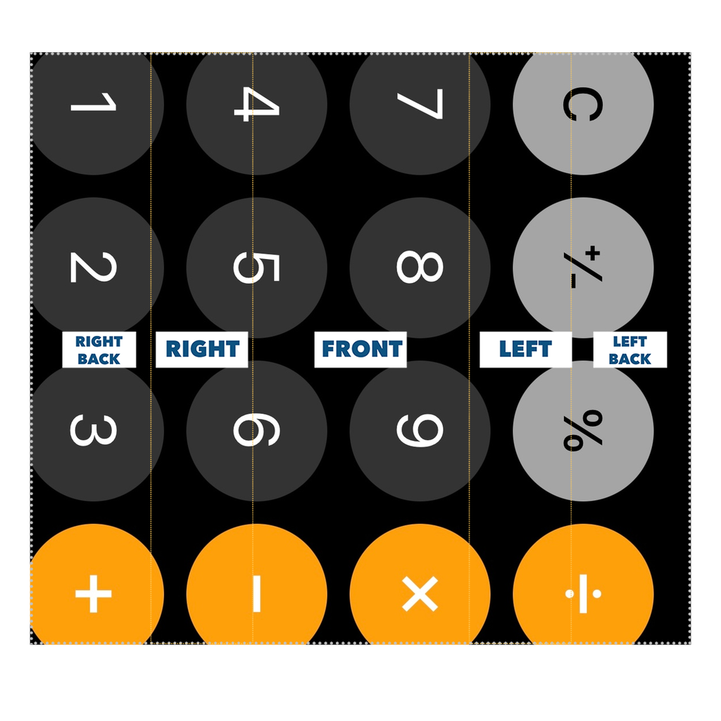 Calculator Sublimation Neck Gaiter