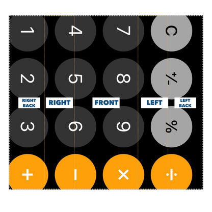 Calculator Sublimation Neck Gaiter