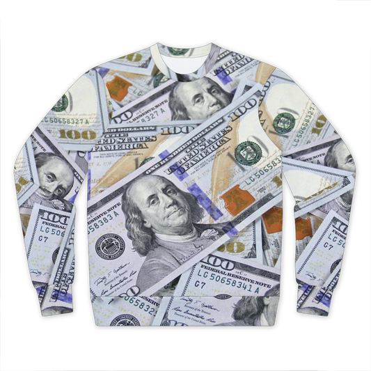 Money Performance Cut and Sew Sublimation Unisex Sweatshirt