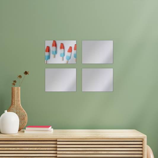 Popsicle Rectangle Wall Tiles Set of 4