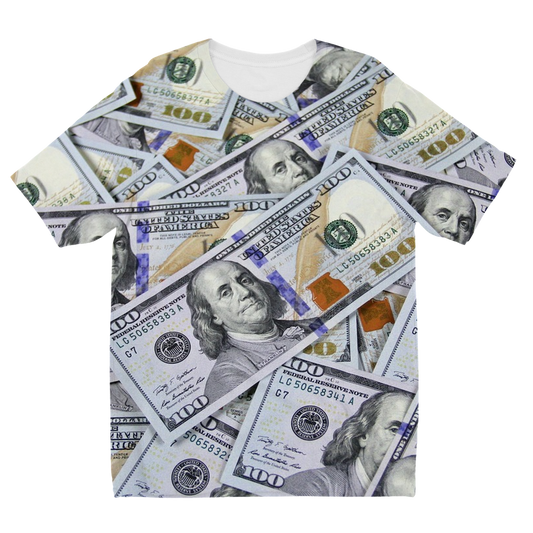 Money Sublimation Kids T-Shirt