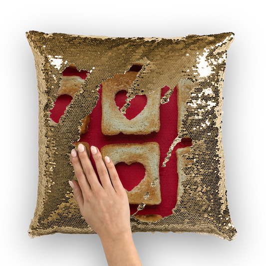 Toast Sequin Cushion Cover